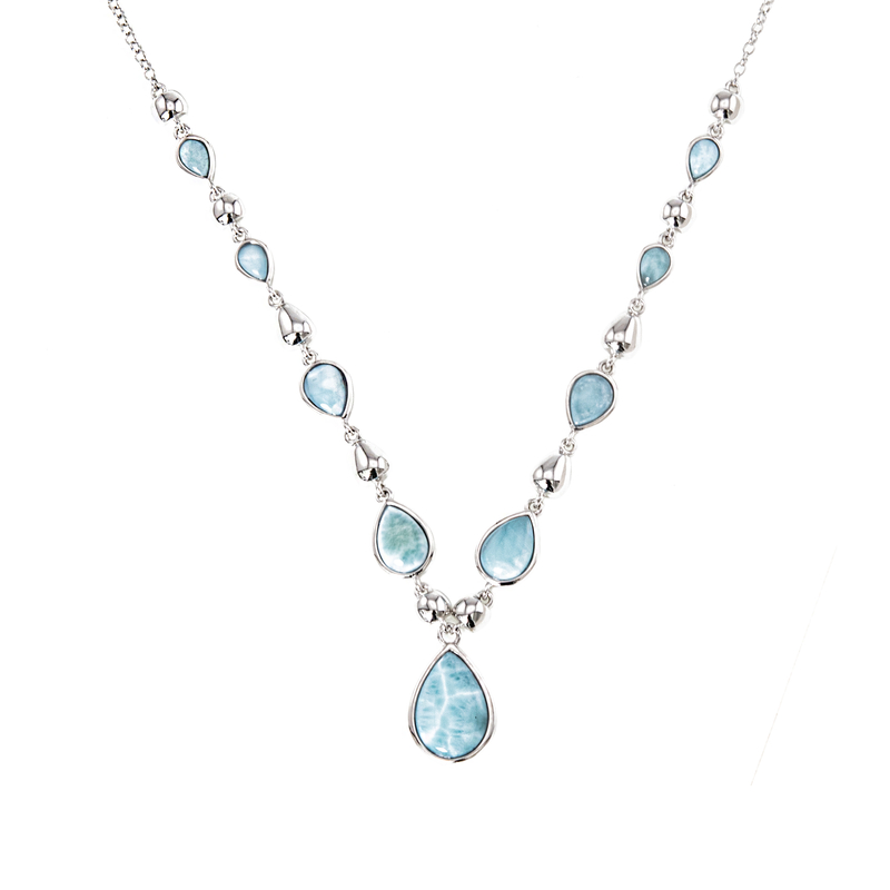 Larimar-Silbercollier