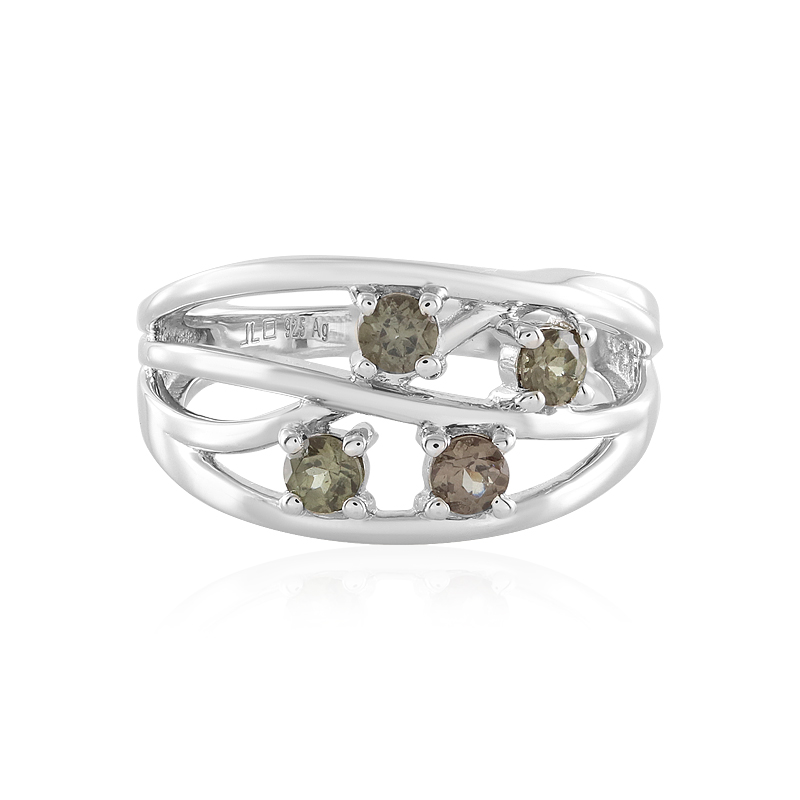 Farbwechsel-Granat-Silberring