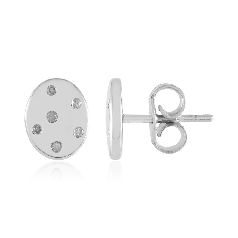 I2 (I) Diamant-Silberohrringe