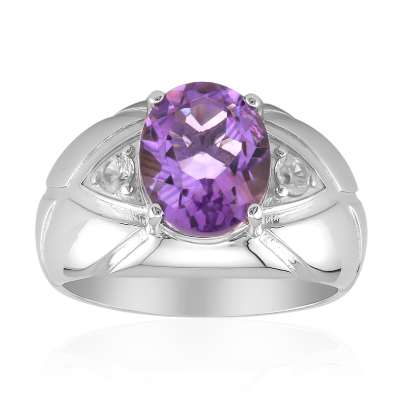 Amethyst-Silberring