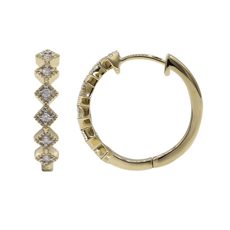 SI1 (G) Brillant-Goldohrringe (Annette)