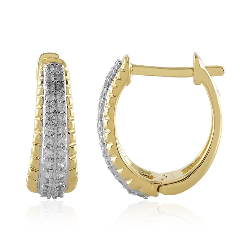 Zirkon-Silberohrringe Zirkon-Silberohrringe