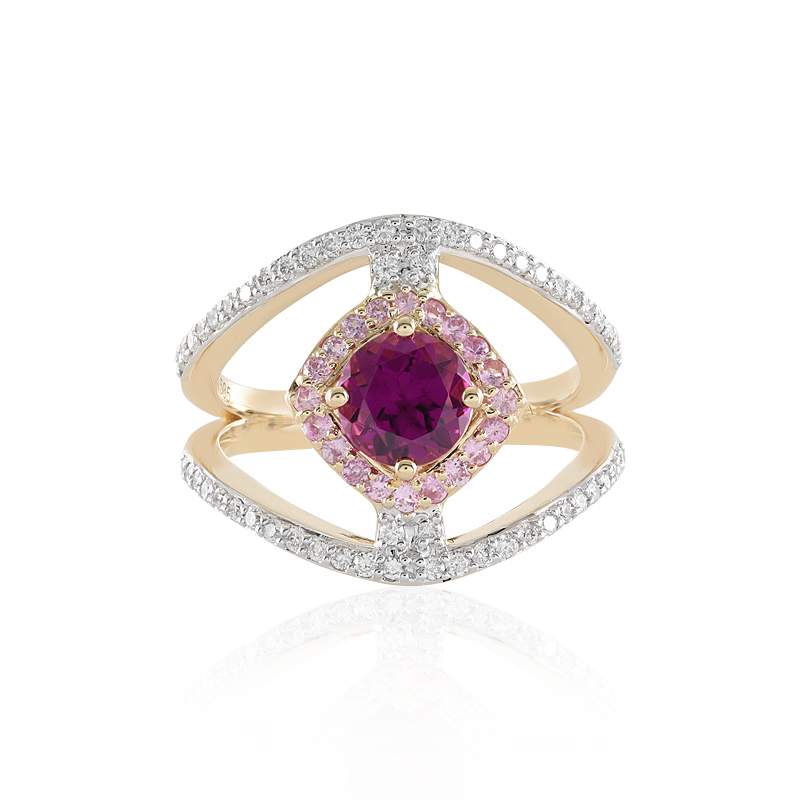 Magenta-Granat-Goldring (SUHANA) Magenta-Granat-Goldring (SUHANA)