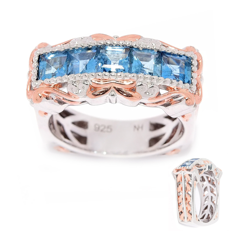 Aquamarin-Silberring (Gems en Vogue)