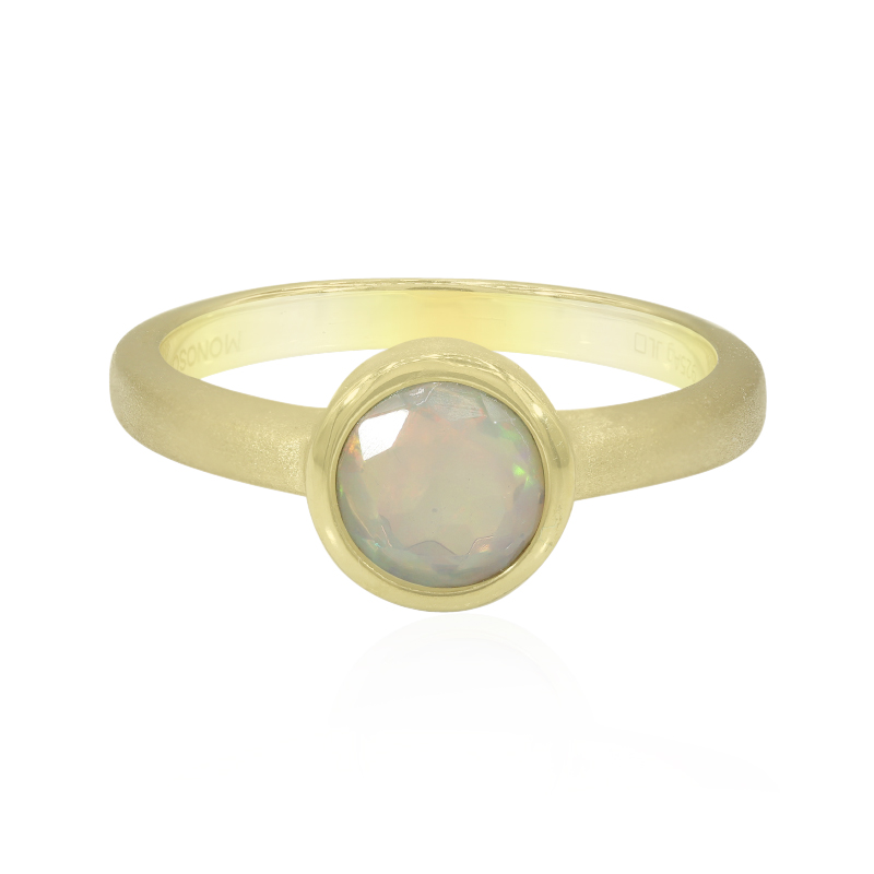 Welo-Opal-Silberring (MONOSONO COLLECTION)