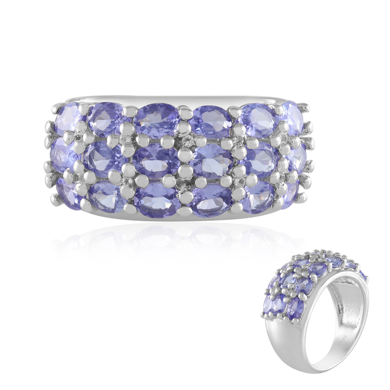 Tansanit-Silberring Tansanit-Silberring