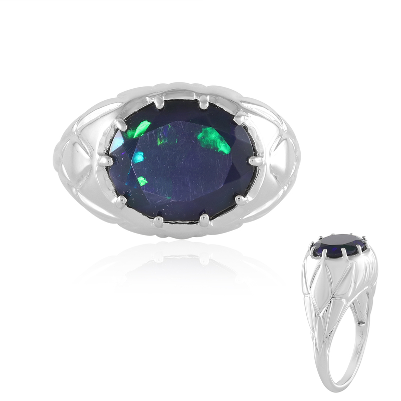 Mezezo-Opal-Silberring (de Melo)