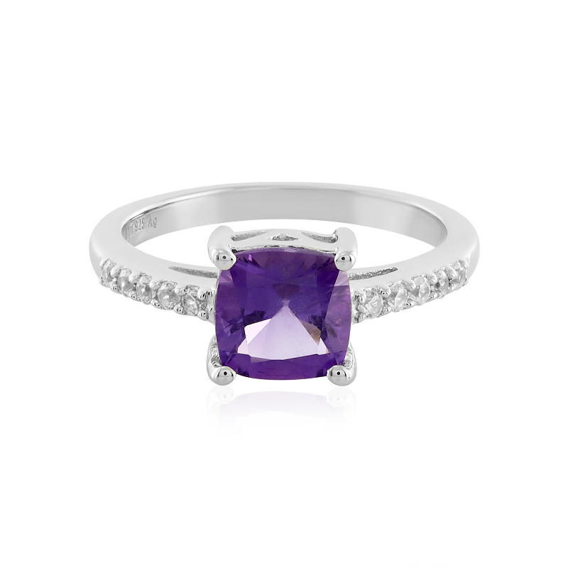 Sibirischer Amethyst-Silberring