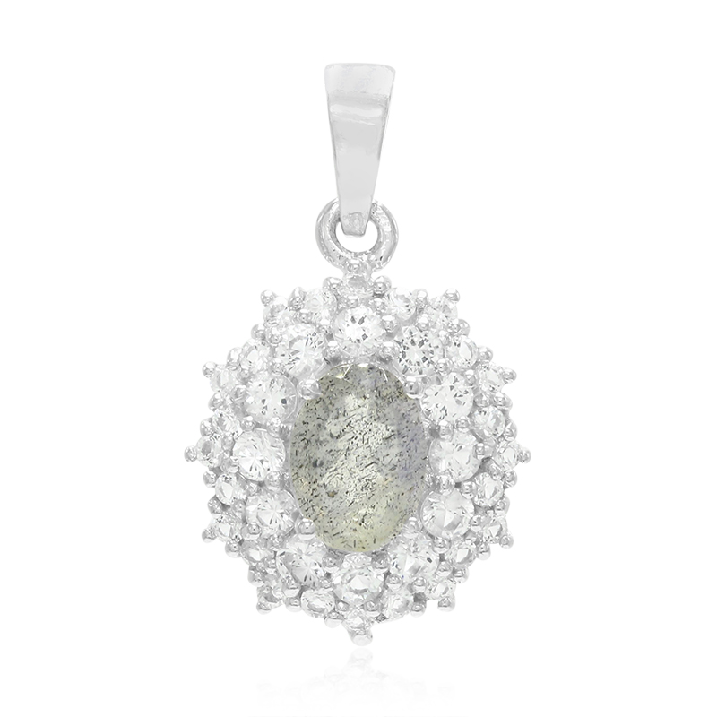 Labradorit-Silberanhänger