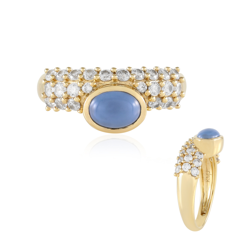 Blauer Opal-Silberring (KM by Juwelo)