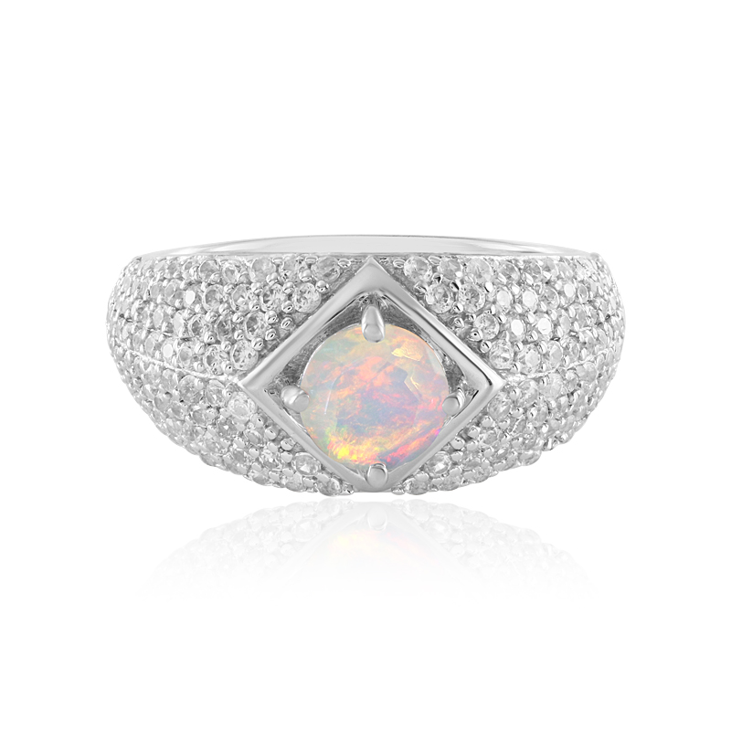 Welo-Opal-Silberring (de Melo Essence)