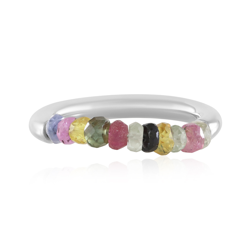 Saphir-Silberring (MONOSONO COLLECTION)