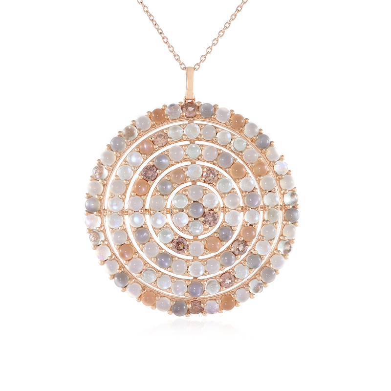 Mondstein-Silberhalskette (KM by Juwelo)