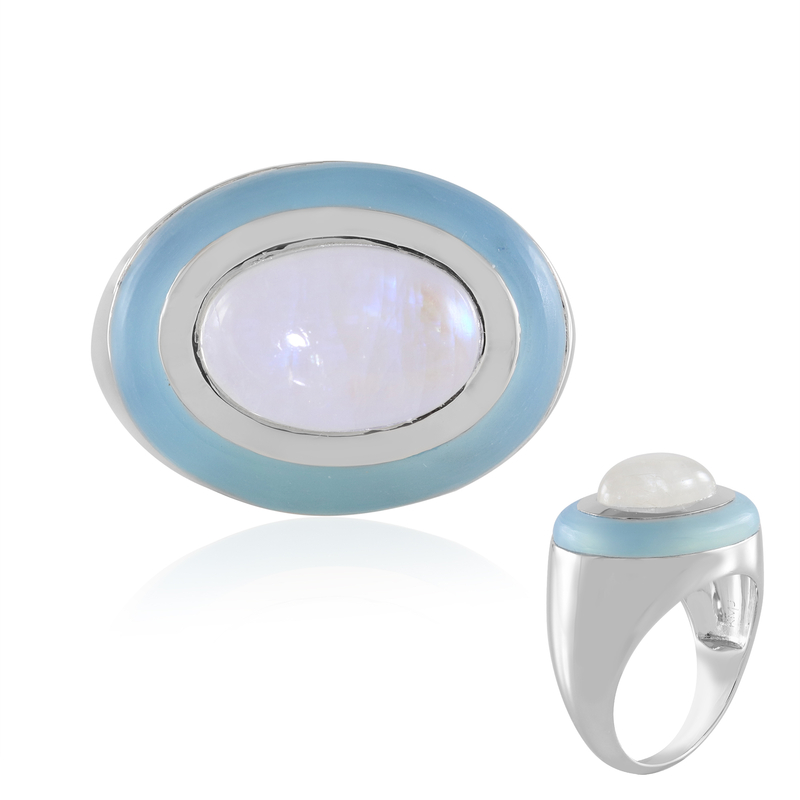 Edelstein-Silberring (KM by Juwelo)