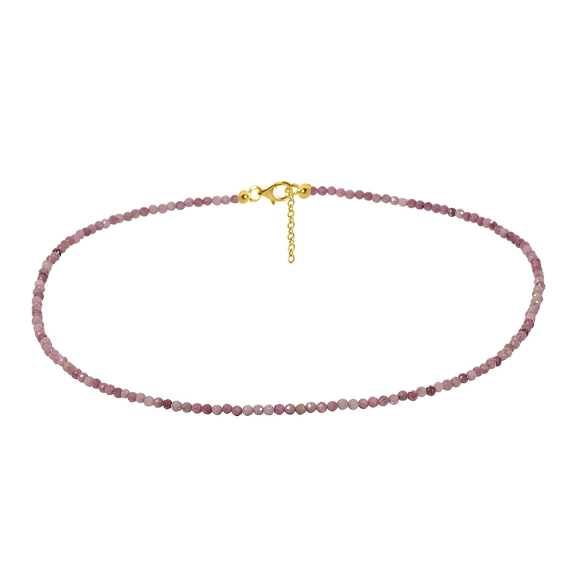 Rhodochrosit-Silberhalskette