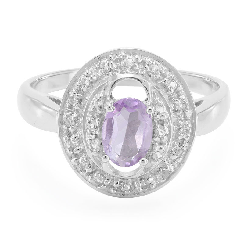 Bolivianischer Amethyst-Silberring