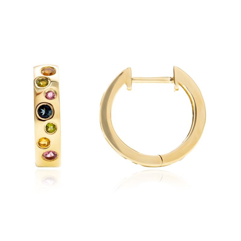 Edelstein-Goldohrringe (CUSTODANA) Edelstein-Goldohrringe (CUSTODANA)