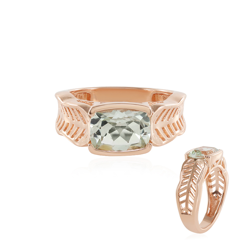 Grüner Amethyst-Silberring (MONOSONO COLLECTION) Grüner Amethyst-Silberring (MONOSONO COLLECTION)