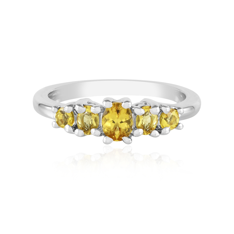 Skapolith-Silberring - Farbe: Gelb