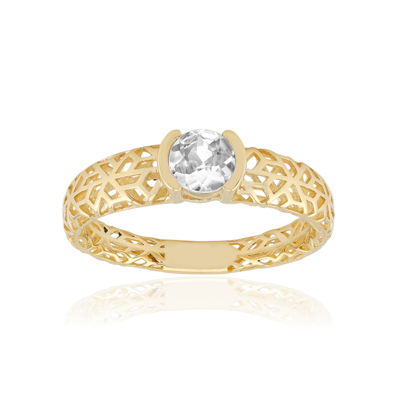 Zirkon-Goldring (Ornaments by de Melo) Zirkon-Goldring (Ornaments by de Melo)