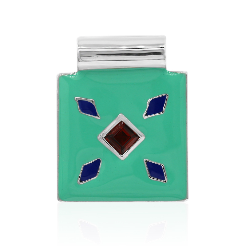 Mosambik-Granat-Silberanhänger (TPC)