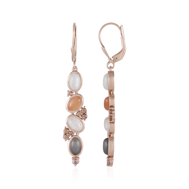 Mondstein-Silberohrringe (KM by Juwelo)