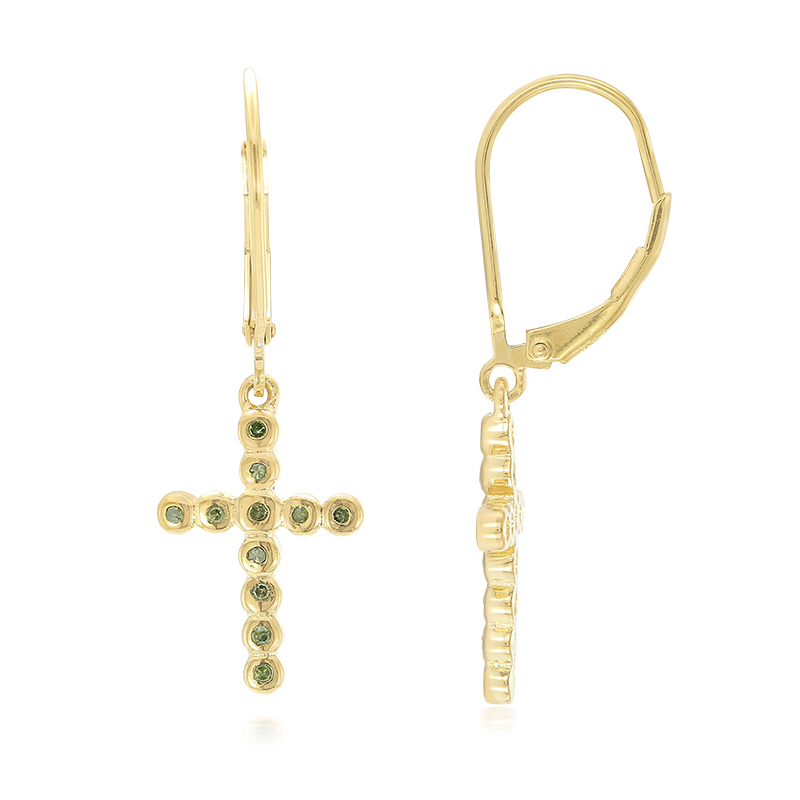 Fancy-Diamant-Silberohrringe Fancy-Diamant-Silberohrringe