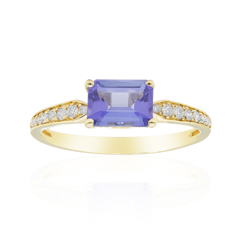 AAA-Tansanit-Goldring (CIRARI) AAA-Tansanit-Goldring (CIRARI)