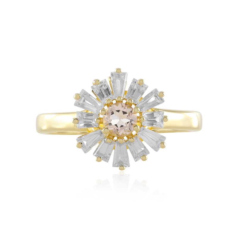 Madagaskar-Morganit-Silberring