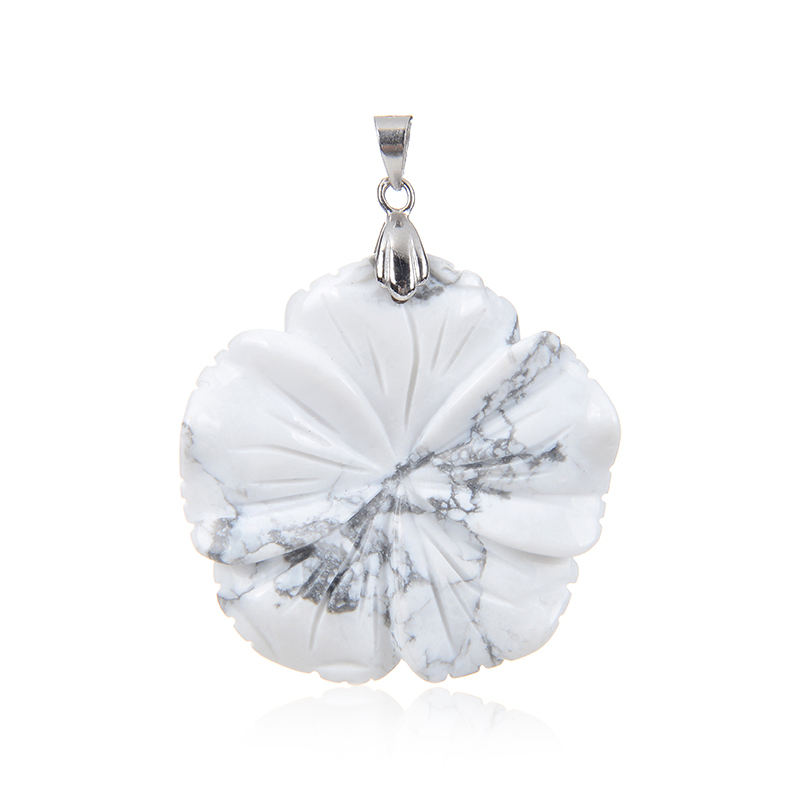 Magnesit-Silberanhänger