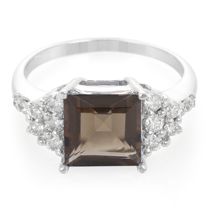 Rauchquarz-Silberring Rauchquarz-Silberring