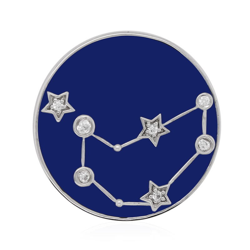 Zirkon-Silberanhänger „Steinbock“ (MONOSONO COLLECTION)