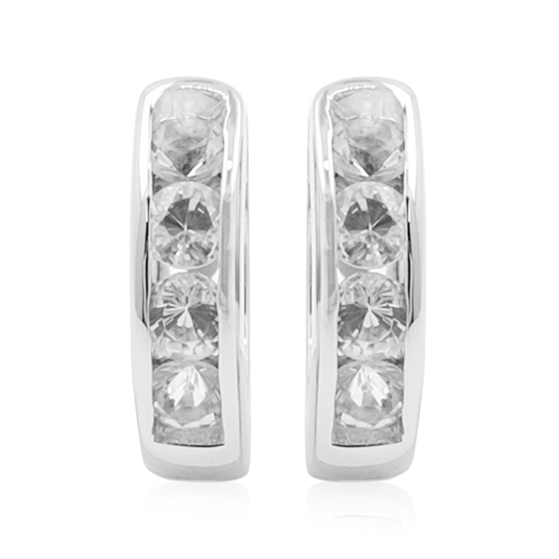 Danburit-Silberohrringe