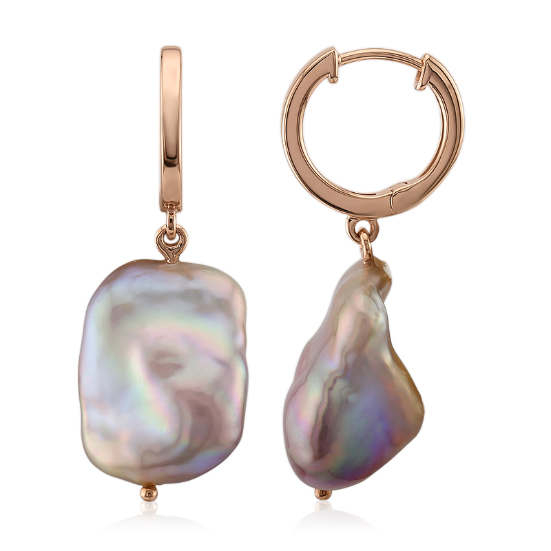 Ming-Perlen-Silberohrringe (TPC)