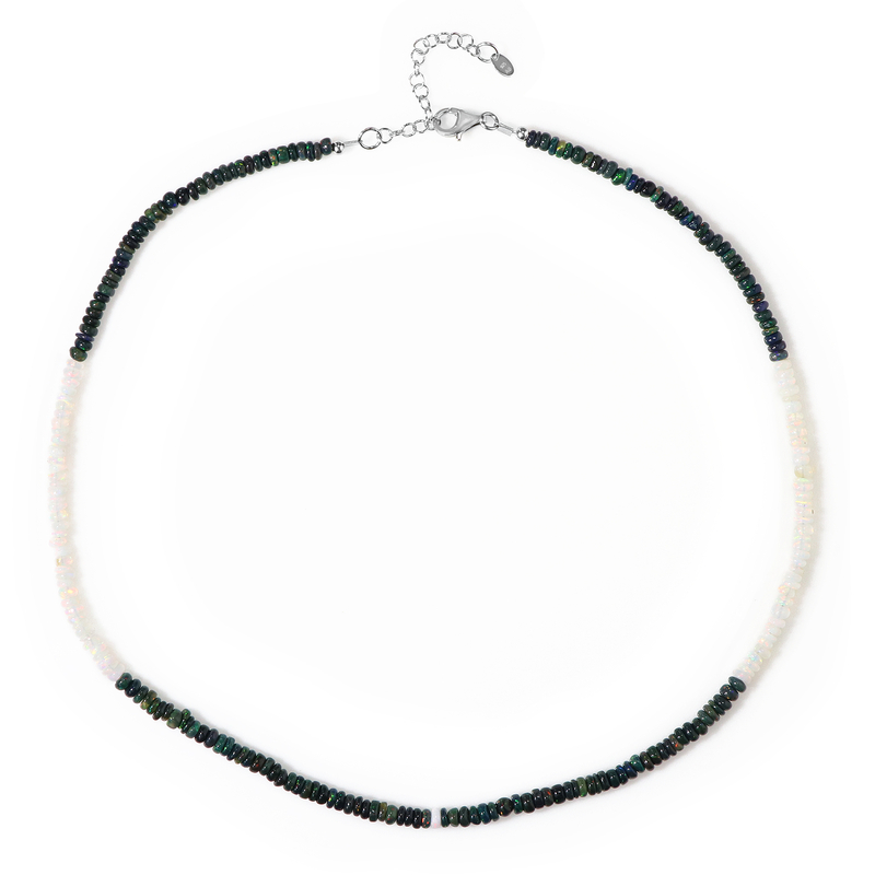 Opal-Silberhalskette Opal-Silberhalskette