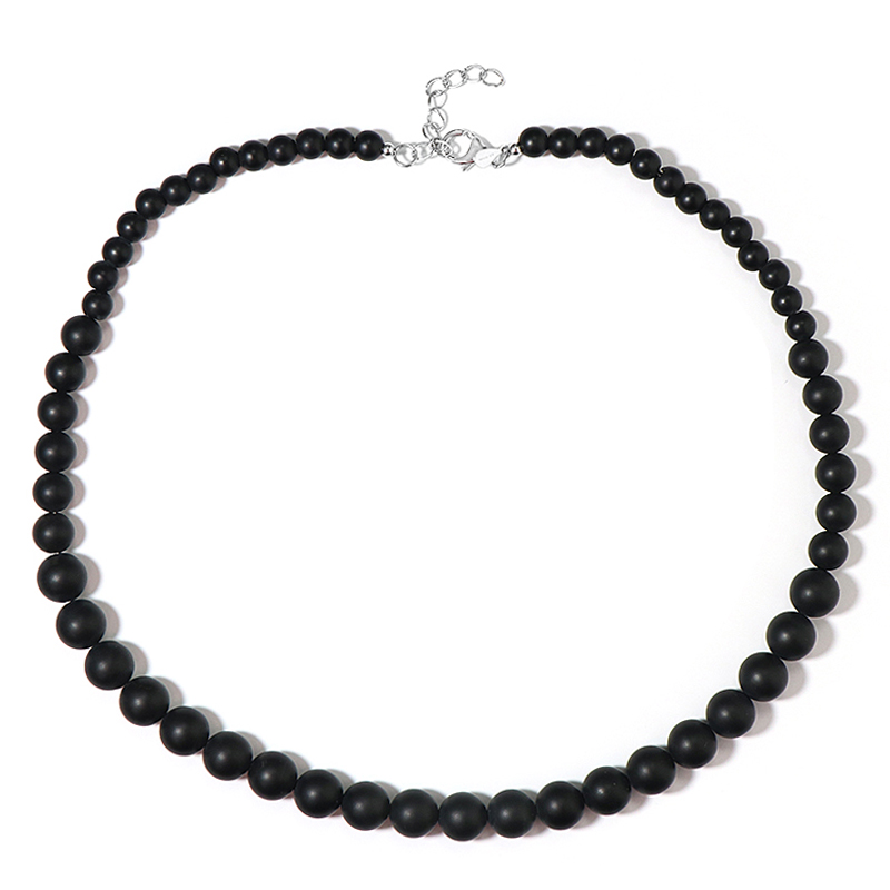 Lava-Silberhalskette