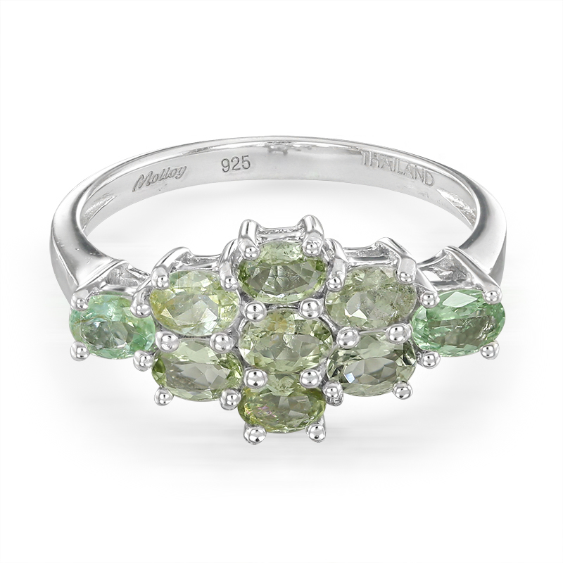 Brasilianischer Paraiba-Turmalin-Silberring Brasilianischer Paraiba-Turmalin-Silberring