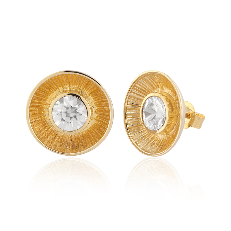 Zirkon-Silberohrringe (de Melo)