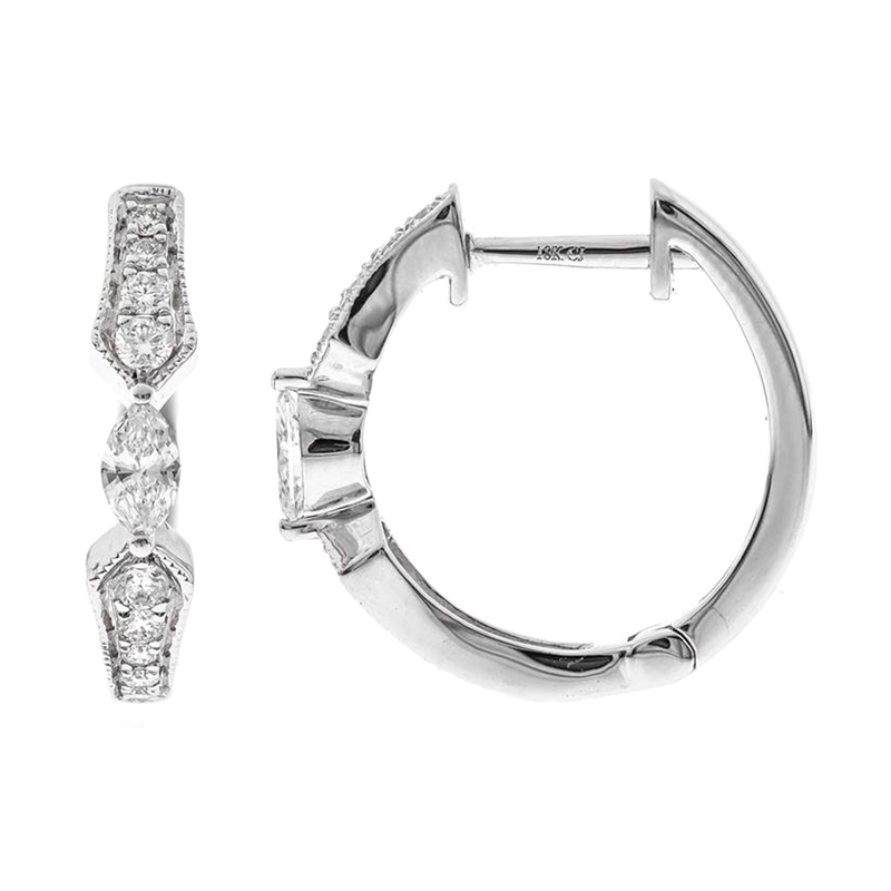 SI1 (H) Brillant-Goldohrringe SI1 (H) Brillant-Goldohrringe