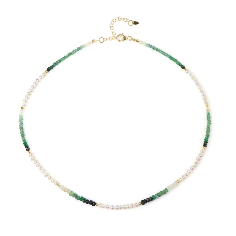 Edelstein-Silberhalskette (Riya) Edelstein-Silberhalskette (Riya)