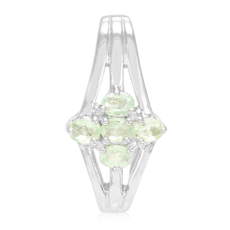 Kupfer-Turmalin-Silberanhänger