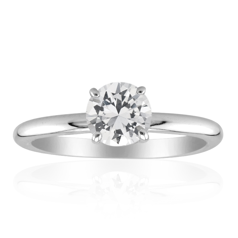 Weißer Topas-Silberring