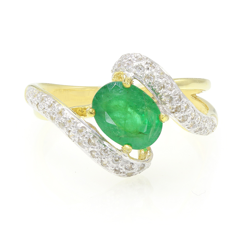 Bahia-Smaragd-Silberring