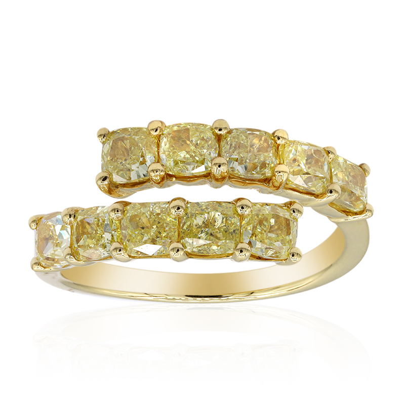 Gelber SI2 Diamant-Goldring (CIRARI)