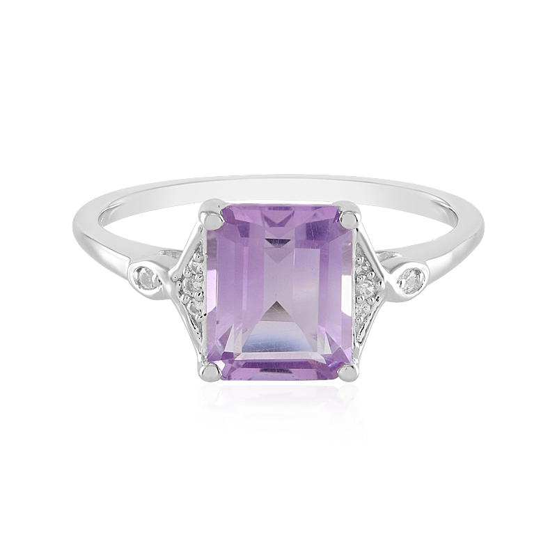 Lavendel-Amethyst-Silberring
