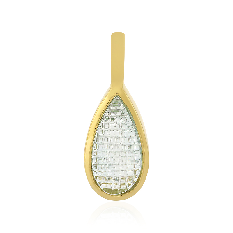 Himmelblauer Topas-Silberanhänger