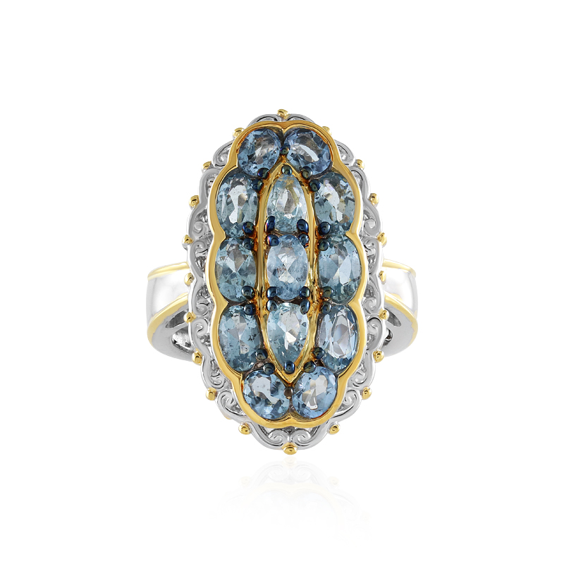 Tansania-Aquamarin-Silberring (Gems en Vogue) Tansania-Aquamarin-Silberring (Gems en Vogue)