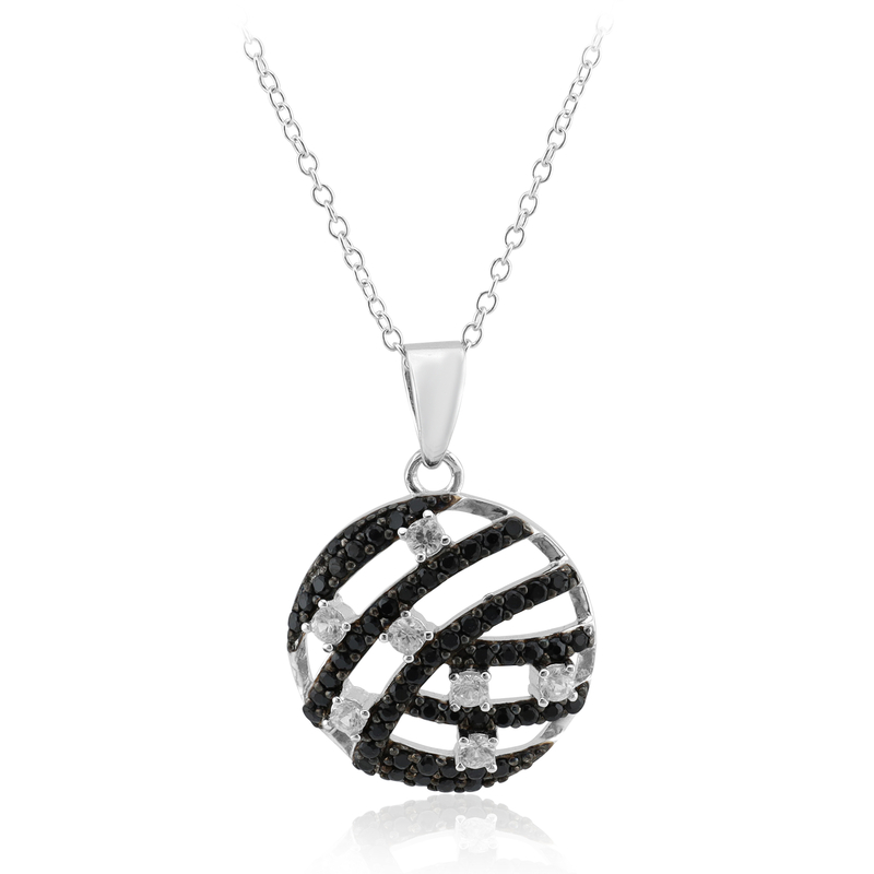 Edelstein-Silberhalskette