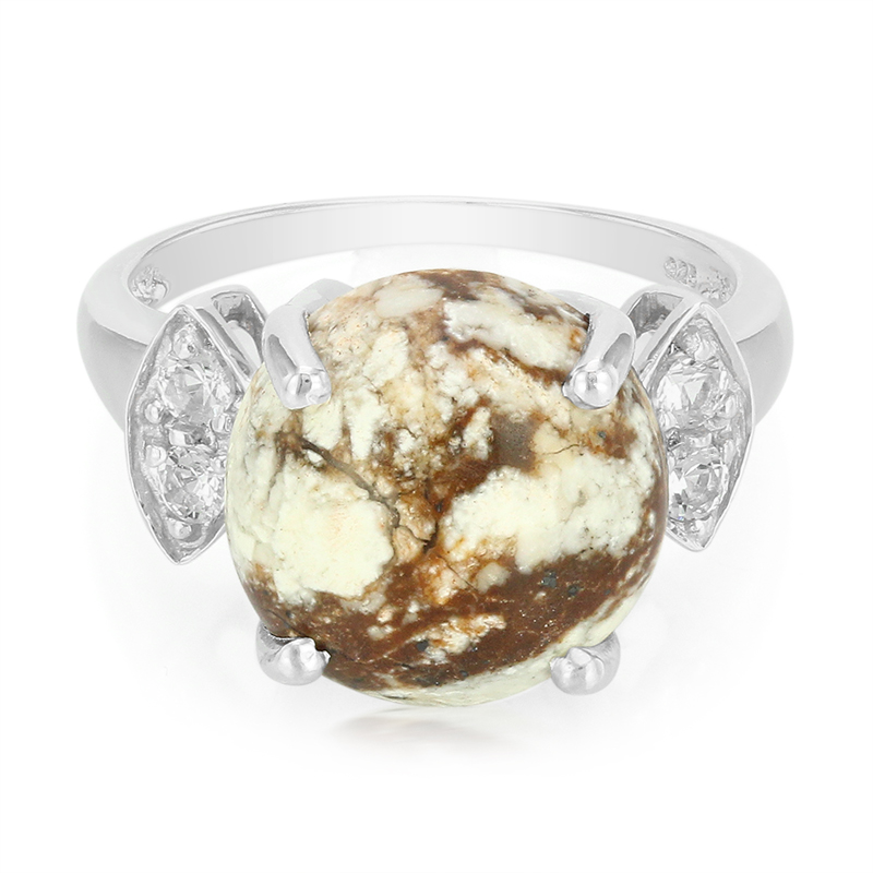 Magnesit-Silberring Magnesit-Silberring