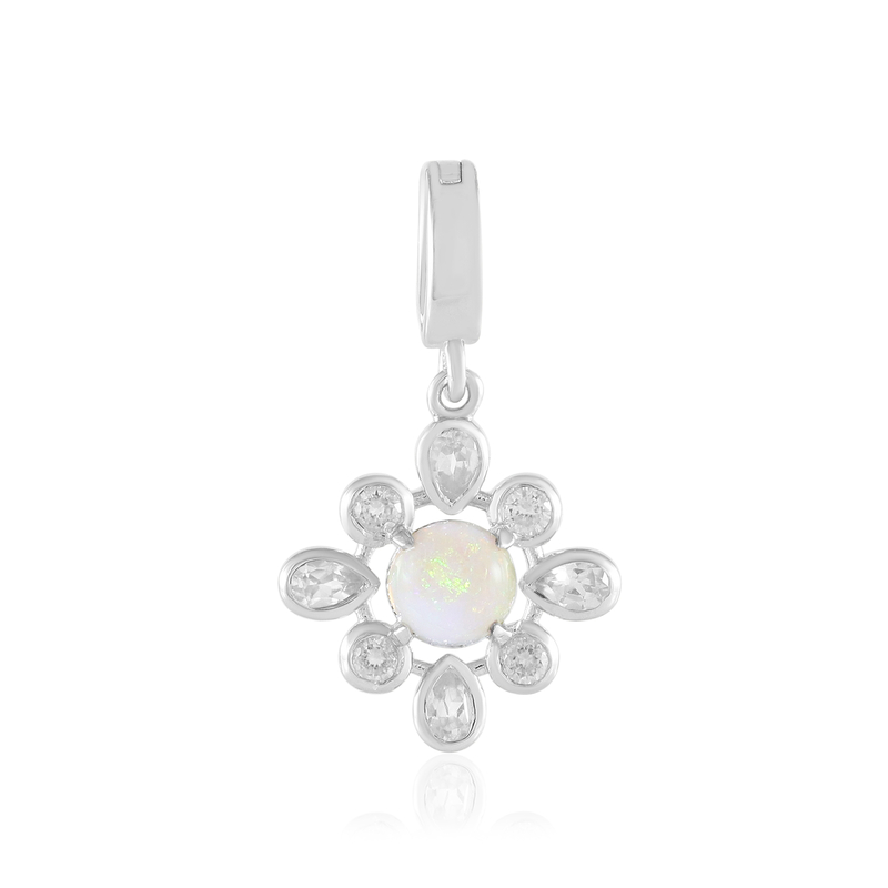 Australischer Opal-Silberanhänger